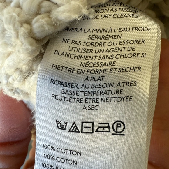 PILCRO Anthropologie Cozy Crew Neck Sweater Cropped Chunky Baggy Textured S - Picture 6 of 6